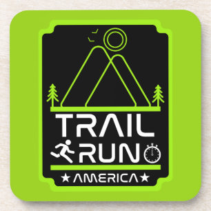 Trail Running America Getränkeuntersetzer