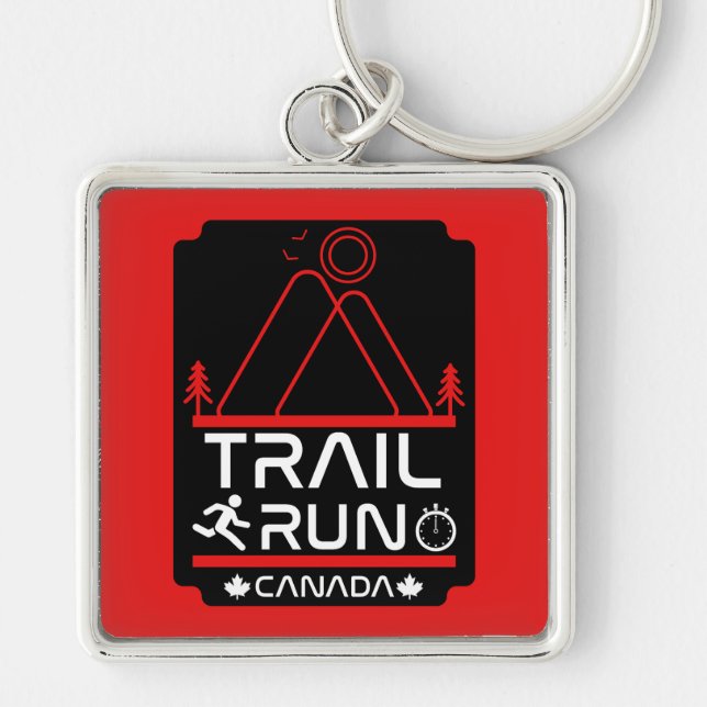 Trail Running Canada Schlüsselanhänger (Vorne)