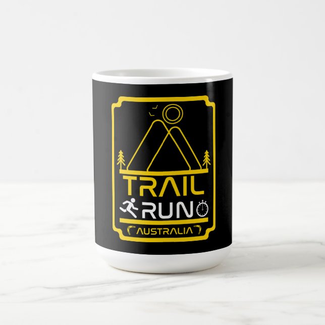 Trail Running Clubs und Wettbewerbe Kaffeetasse (Mittel)