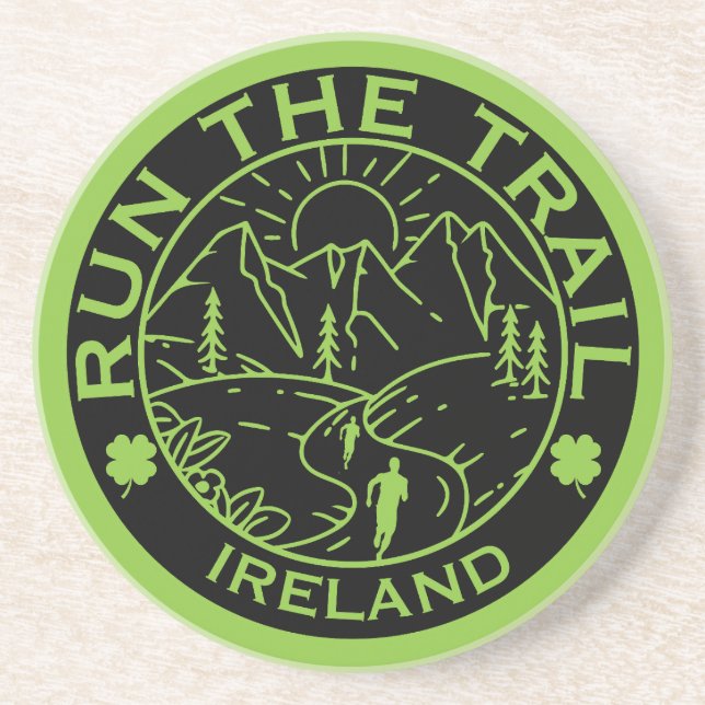 Trail Running Irland Getränkeuntersetzer (Vorne)