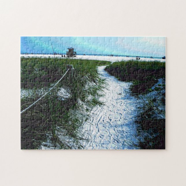 Trail to Siesta Keys Beach Coast Puzzle (Horizontal)