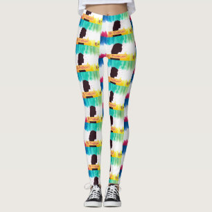 Trailblazer-Aquarell-Silhouetten-Muster Leggings