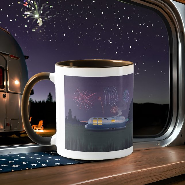 Trailer Silver RV & Night Sky Tasse (Von Creator hochgeladen)