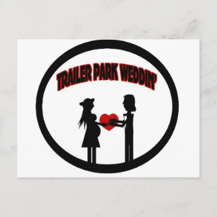 Trailerhochzeit Postkarte