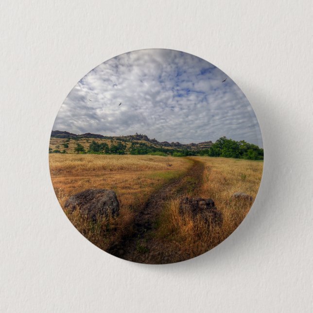 Trailhead, Upper Bidwell Park, Chico, Ca Button (Vorderseite)