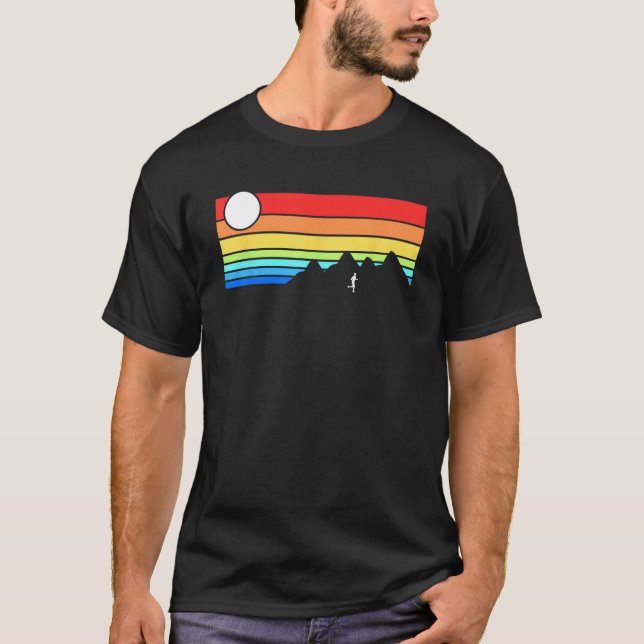 Trailrunner mit Traillaufbahn auf dem Trail T-Shirt (Vorderseite)