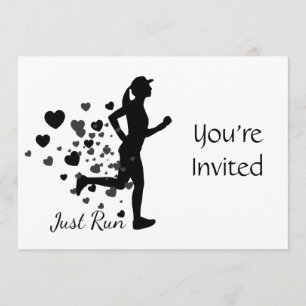 Trailrunning-Rennen-Läuferin Geburtstag Einladung