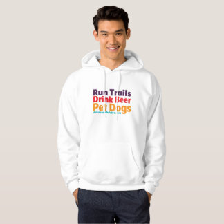 Trails, Bier, Hunde Hoodie
