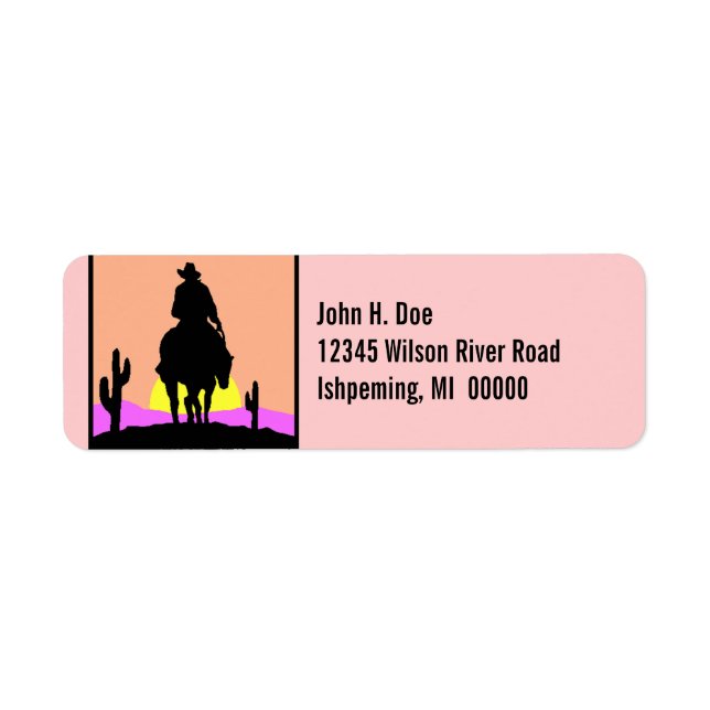 Trails end style address LABEL ~EZ2 Change Info (Vorne)
