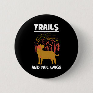 Trails und Schwanz Wags Labrador Retriever Button