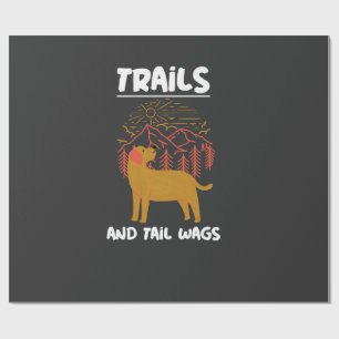 Trails und Schwanzwedeln Labrador Retriever Geschenkpapier