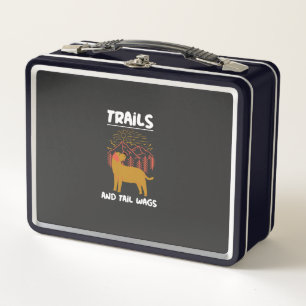 Trails und Schwanzwedeln Labrador Retriever Metall Brotdose