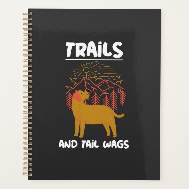 Trails und Schwanzwedeln Labrador Retriever Planer (Vorderseite)
