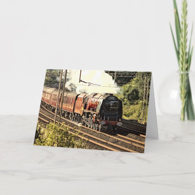 Train à vapeur dans la campagne (5503) Carte (Devant)