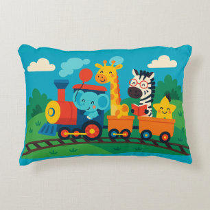 Train animal mignon - Conception Coussin pour enfa