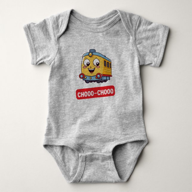 Train Baby Bodysuit Baby Strampler (Vorderseite)