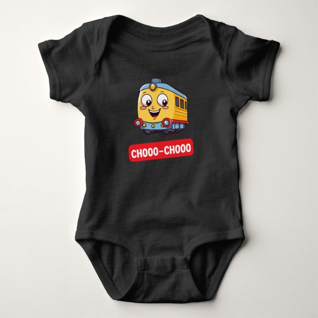 Train Baby Bodysuit Baby Strampler (Vorderseite)