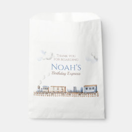 Train Birthday Favor Bags Geschenktütchen