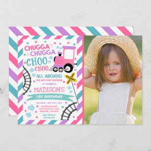 Train Birthday Invitation Chugga Chugga Choo Choo