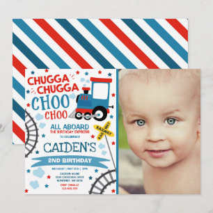 Train Birthday Invite Chugga Chugga Choo Choo Einladung