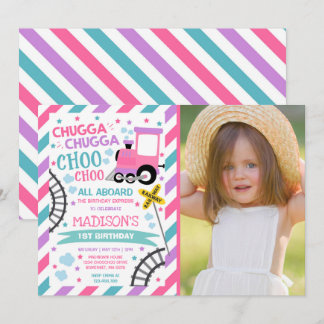 Train Birthday Invite Chugga Chugga Choo Choo Einladung