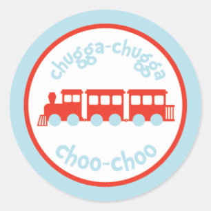 Train Birthday Party Stickers