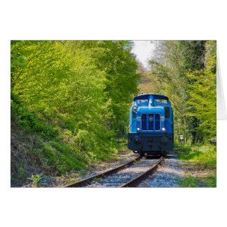Train Blue Locomotive Campagne Note photo