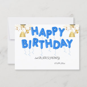 Train Boy 2. Geburtstag Danke Karte