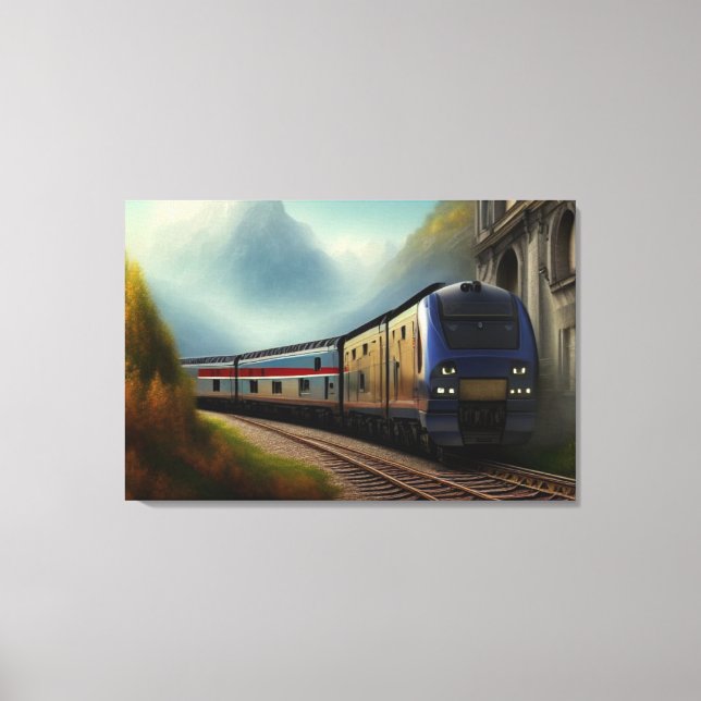 Train Canvas Print Leinwanddruck (Vorderseite)