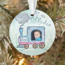 Train Choo Choo Alle an Bord des Fotos Ornament