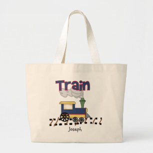 Train customisé sur la voie Sac fourre-tout