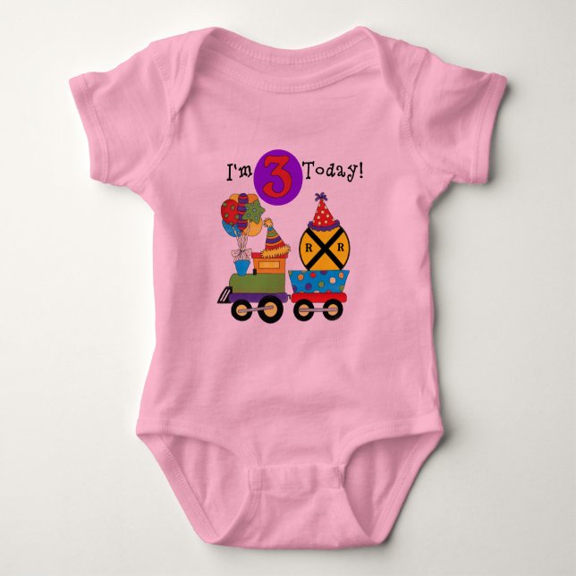 Train d'anniversaire 3e Anniversaire Tshirts et ca (Devant)