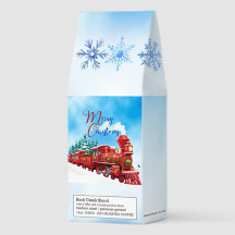 Train de Noël hivernal