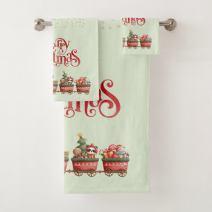 Train de Noël Whimsical Vintage avec jouets