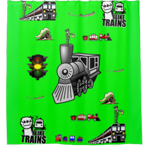 Train de rideau de douche