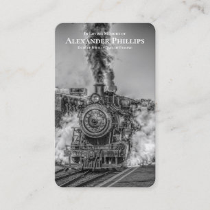 Train de vapeur des cartes   B&W de prière de luxe