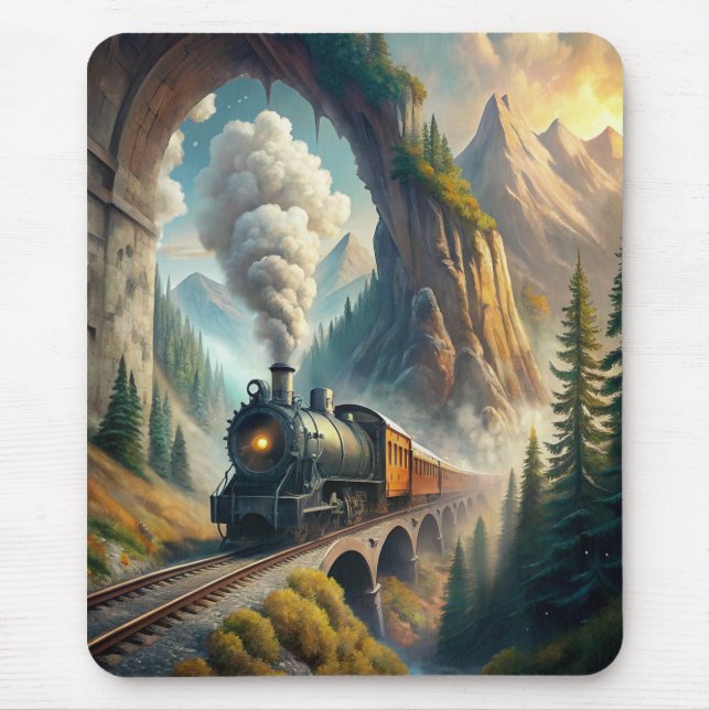 Train Fleece Blanket Mousepad (Vorne)