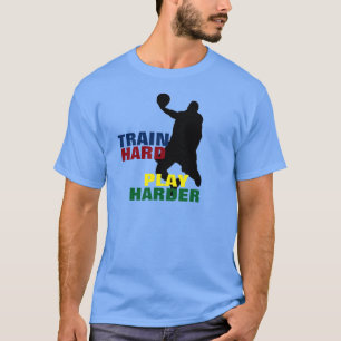 Train gris Dur Jouer Harder T-Shirt Basketball