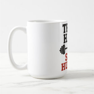 Train Hard Bleibe Humble - Vintage Gym Motivation  Kaffeetasse