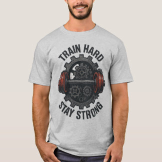 Train Hard Stay Strong T-Shirt – Motivierendes T-S