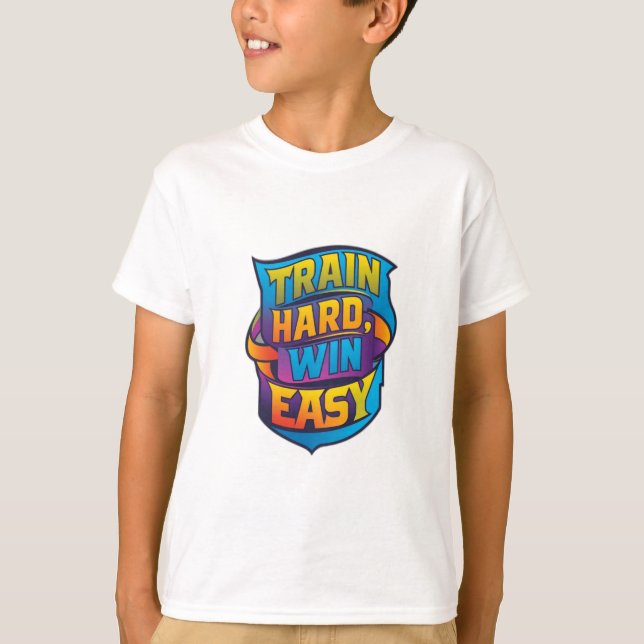 TRAIN HARD WIN LEICHT T-Shirt (Vorderseite)