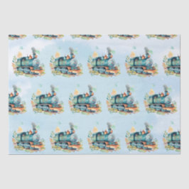 Train Motor Boy Birthday Seidenpapier