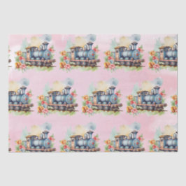 Train Motor Girl Birthday Seidenpapier