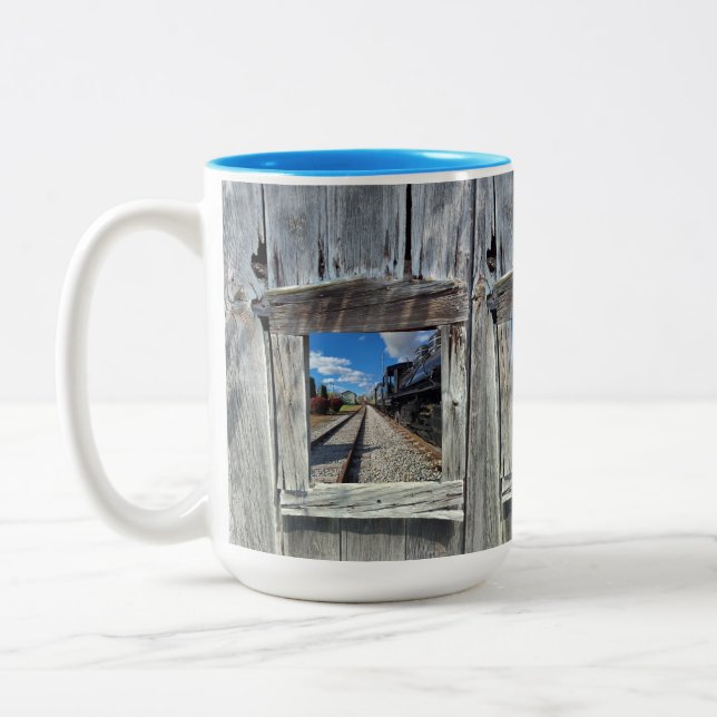 Train Mug Zweifarbige Tasse (Links)