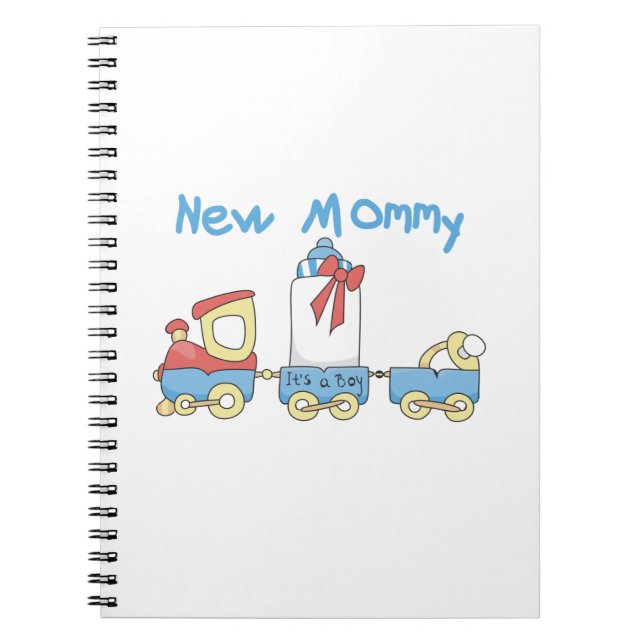 Train New Mommy Es ist ein Junge Geschenke Notizblock (Vorderseite)