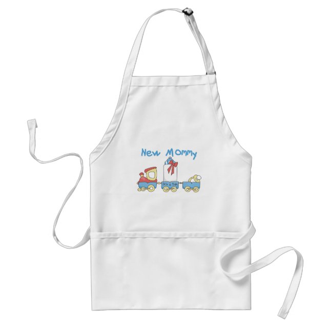 Train New Mommy of Boy Tshirts and Gifts Schürze (Vorne)