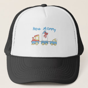 Train New Mommy of Boy Tshirts and Gifts Truckerkappe