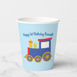 Train Niedlich Choo-Choo Kinder 1. Geburtstag Part Pappbecher