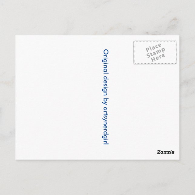 Train Postkarte (Rückseite)