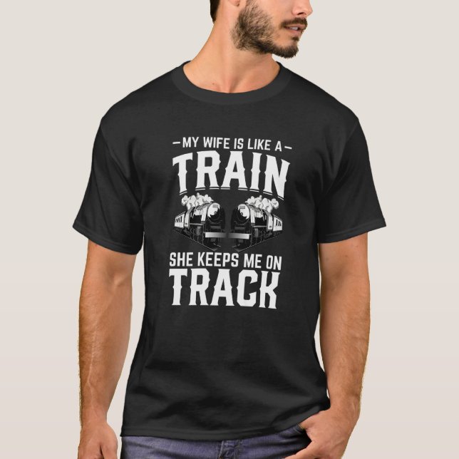 Train Station  Graphic Saying With Train  5 T-Shirt (Vorderseite)